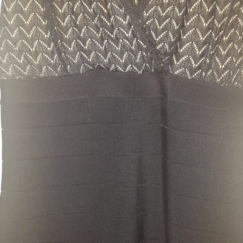 BEBE lace/bandage bodycon dress S - Picture 3 of 5